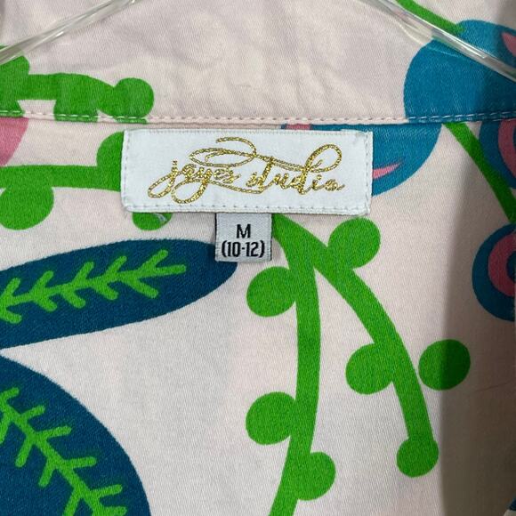 Jaye's Studio Floral Bloom Print Luxe Sateen Sleep Shirt Medium Pajamas Preppy - Picture 5 of 6